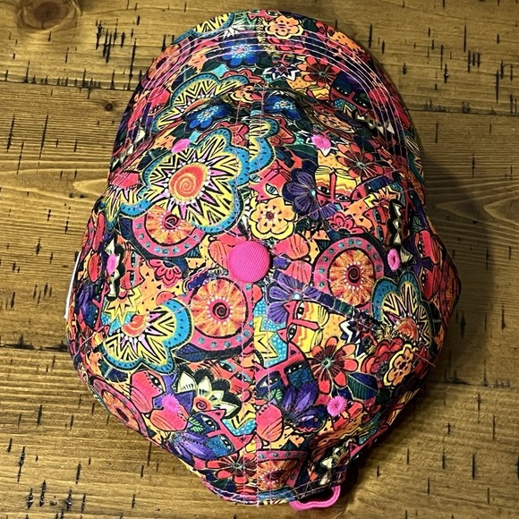 Laurel Burch Women Colorful Cats Floral Abstract Art Adjustable Baseball Hat Cap - Picture 6 of 11